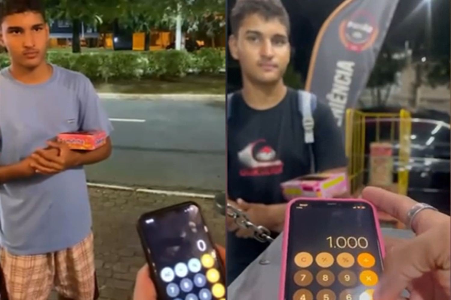 Ambulante desafia clientes na matemática e aumenta vendas: ‘Se eu errar, vocês ganham 10 balas’; VÍDEO