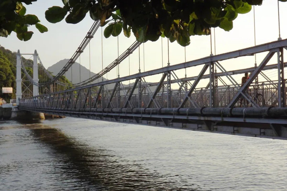 Acesso à Ponte Pênsil em São Vicente, SP, é interditado nesta terça-feira; entenda
