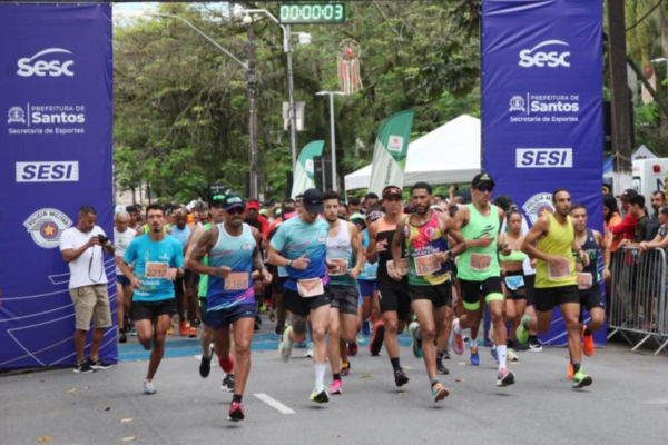 Campeonato Santista de Pedestrianismo altera trânsito na orla da praia de Santos, SP, neste domingo