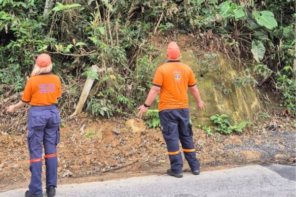 Defesa Civil inicia plano preventivo para combater danos causados pelas chuvas no verão em Guarujá, SP