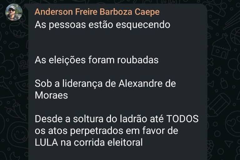 AGU de Lula quer processar coronel por mensagens no WhatsApp