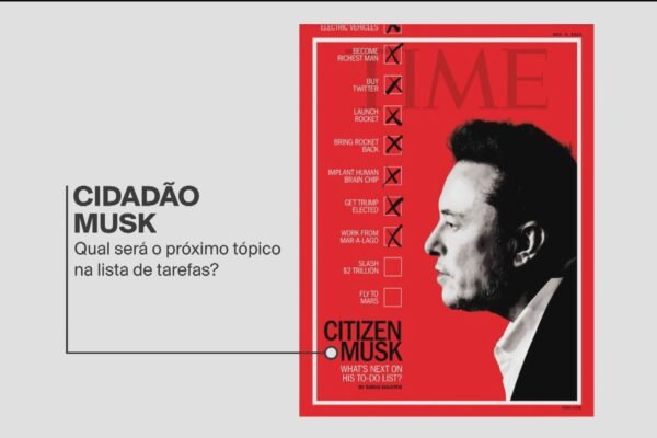 ‘Cidadão Musk’: bilionário estampa capa da próxima edição da revista Time