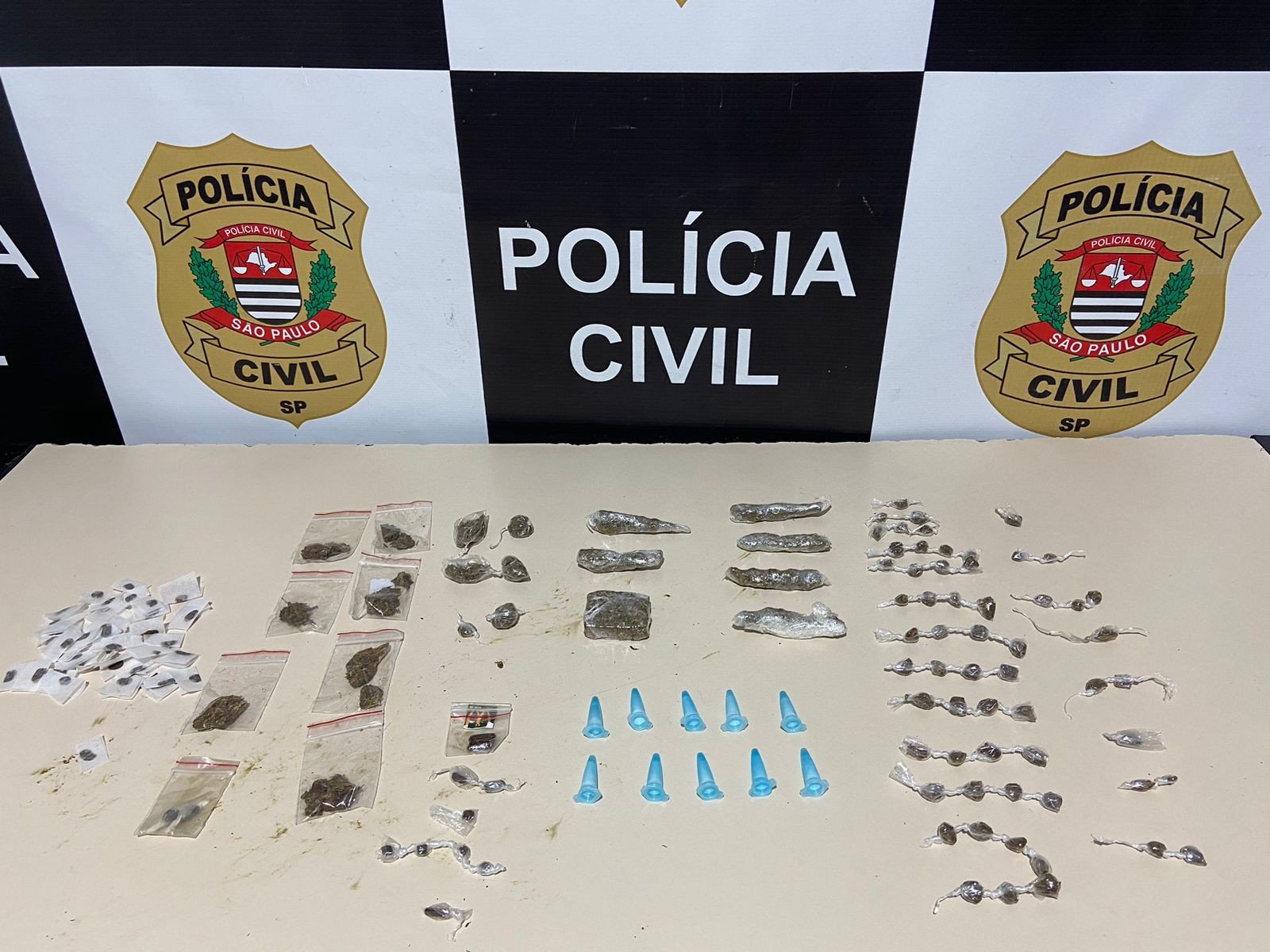 Homem é preso após ser flagrado pegando sacola com drogas pendurada em árvore no litoral de SP