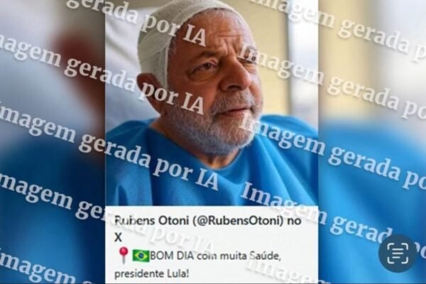 Deputado do PT publica imagem fake de Lula, mas apaga