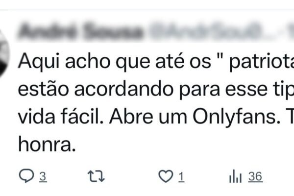 ‘Temi pela minha vida’, diz mãe de atleta que sofreu ataques da esquerda nas redes sociais