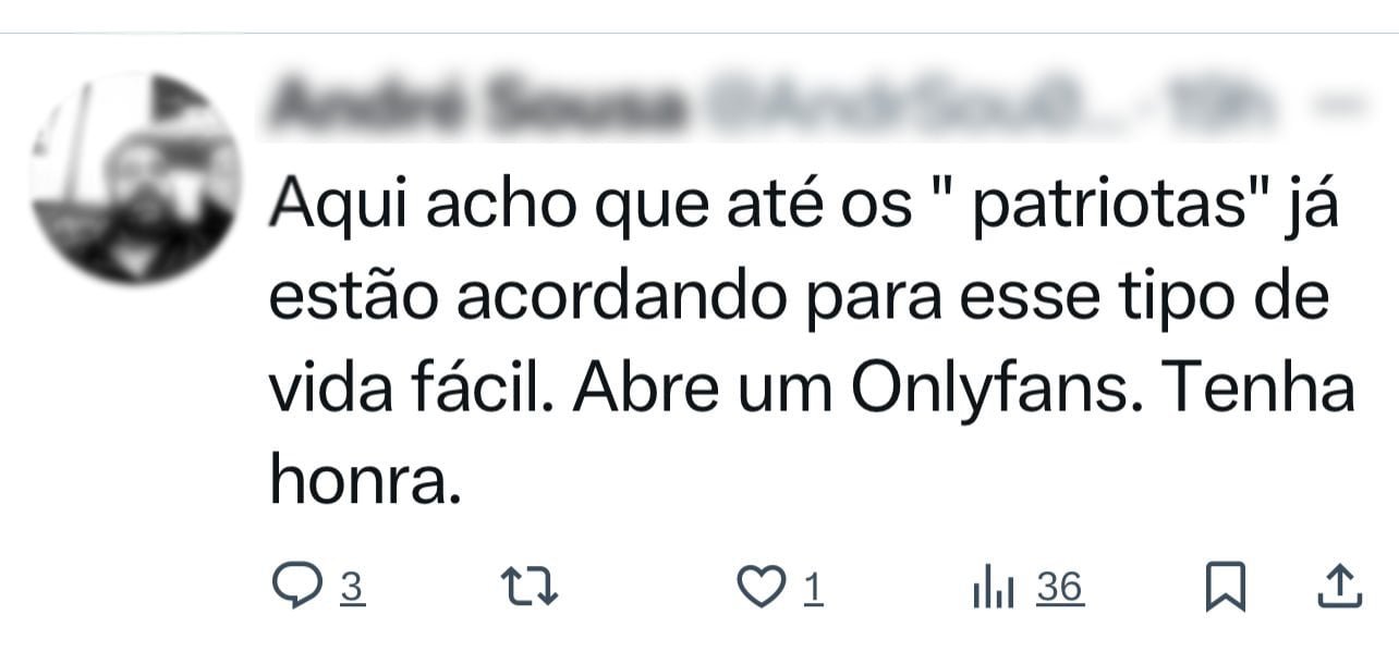 ‘Temi pela minha vida’, diz mãe de atleta que sofreu ataques da esquerda nas redes sociais