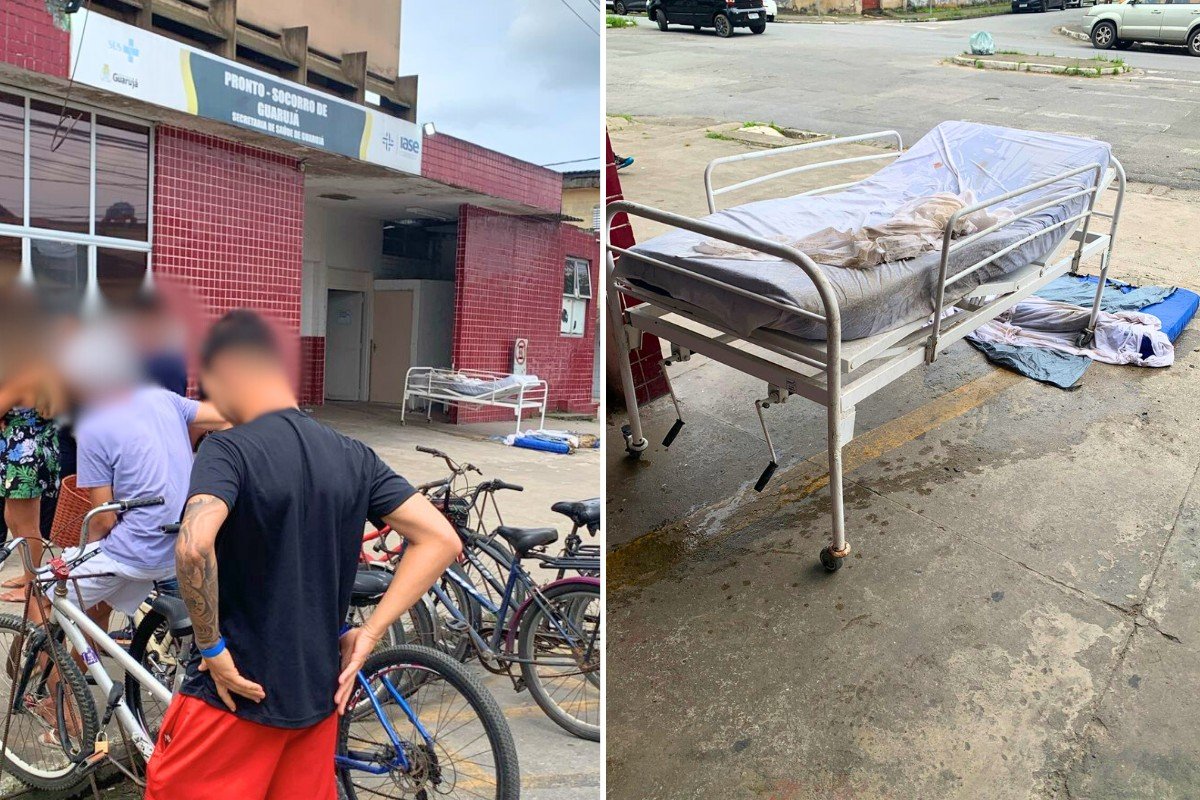 Pronto-socorro é evacuado às pressas após paciente em surto atear fogo em colchão no litoral de SP