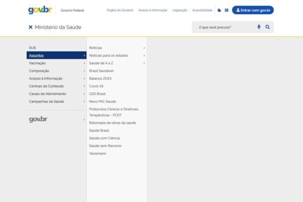 Ministério da Saúde ignora dengue e mantém página dedicada à covid-19 em site oficial