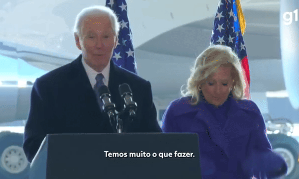 Biden faz sinal da cruz ao se referir a discurso de posse de Trump: ‘Ainda temos muito o que fazer’