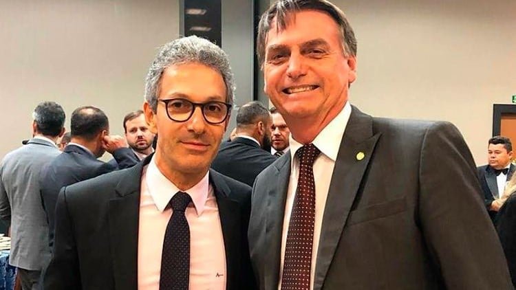 Zema diz que Bolsonaro é o nome mais competitivo contra a esquerda
