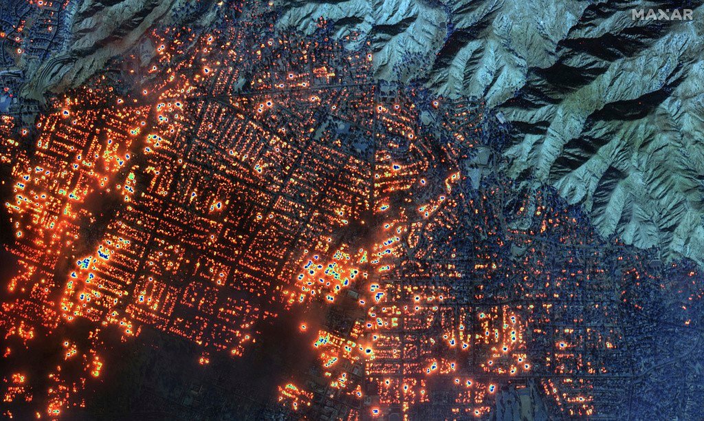 ANTES E DEPOIS: imagens de satélite mostram a destruição após pior incêndio da história de Los Angeles