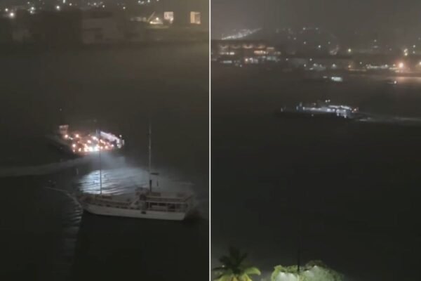 Balsa apresenta problema no motor e fica ‘rodando’ no meio do mar com passageiros; VÍDEO