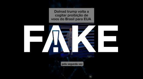 É #FAKE que Trump voltou a considerar proibição de voos do Brasil para os EUA; vídeo é de 2020