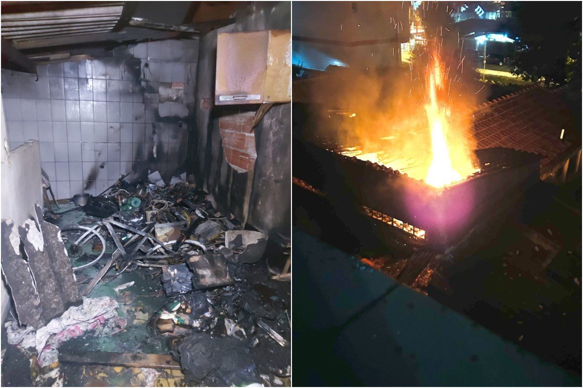 Casa é incendiada após queima de fogos no Réveillon no litoral de SP