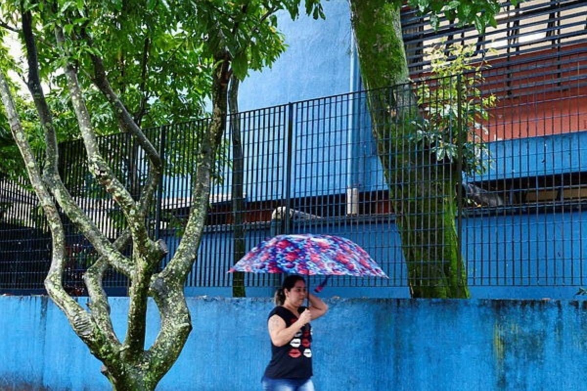 Inmet emite alerta amarelo de perigo  para tempestade no litoral de SP