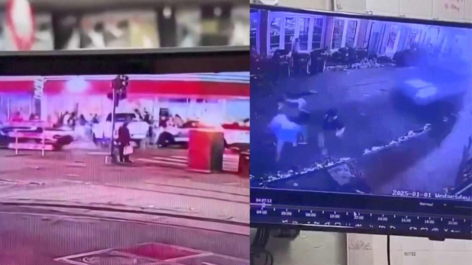 VÍDEO: Câmera corporal mostra policiais fugindo de tiros após abordagem a autor de ataque terrorista em Nova Orleans