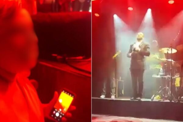 Mulher viraliza ao se revoltar tentando tirar foto de Thiaguinho em Santos: ‘Alta sociedade que não respeita ninguém’ Mulher viraliza ao se revoltar tentando tirar foto de Thiaguinho em Santos: ‘Alta sociedade que não respeita ninguém’