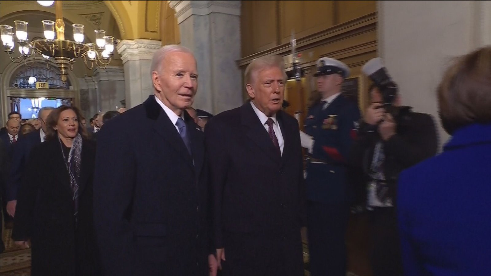 Veja as reações de Joe Biden durante o discurso de posse de Trump