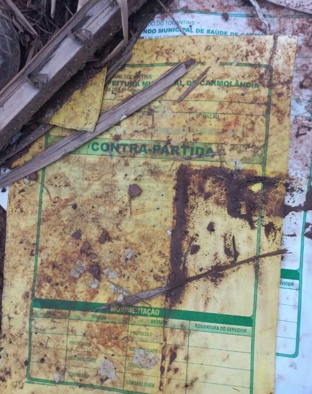 Documentos e computadores de prefeitura são encontrados queimados no Tocantins