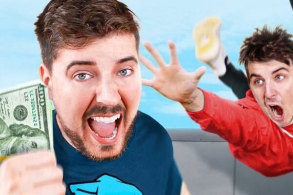 MrBeast, o maior youtuber do mundo,  fatura R$ 485 milhões por ano e dá rolê pela orla da praia de Santos; ASSISTA