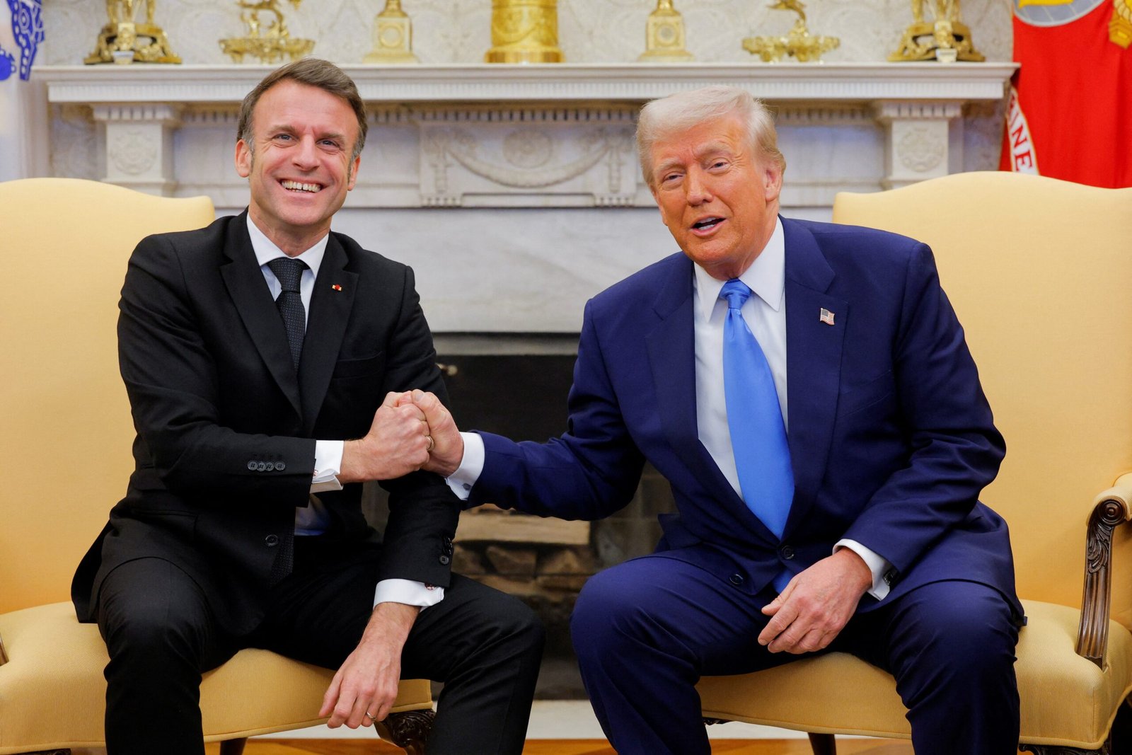 Após encontro, Trump diz que foco é cessar-fogo na Ucrânia o quanto antes; Macron afirma que acordo precisa garantir soberania de Kiev