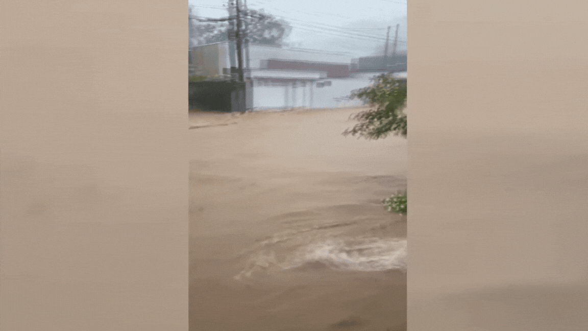 Chuva de quase 100 mm em 1h deixa cidades no interior de SP debaixo d’água; VÍDEO