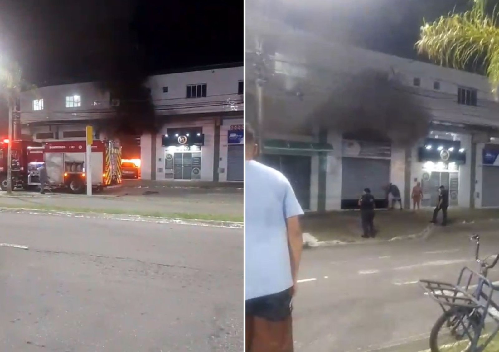 Carro pega fogo e provoca explosões dentro de oficina no litoral de SP; VÍDEO