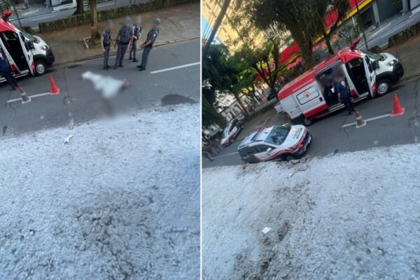 Criminoso baleado por policial e abandonado por comparsa é encontrado morto em avenida; VÍDEO