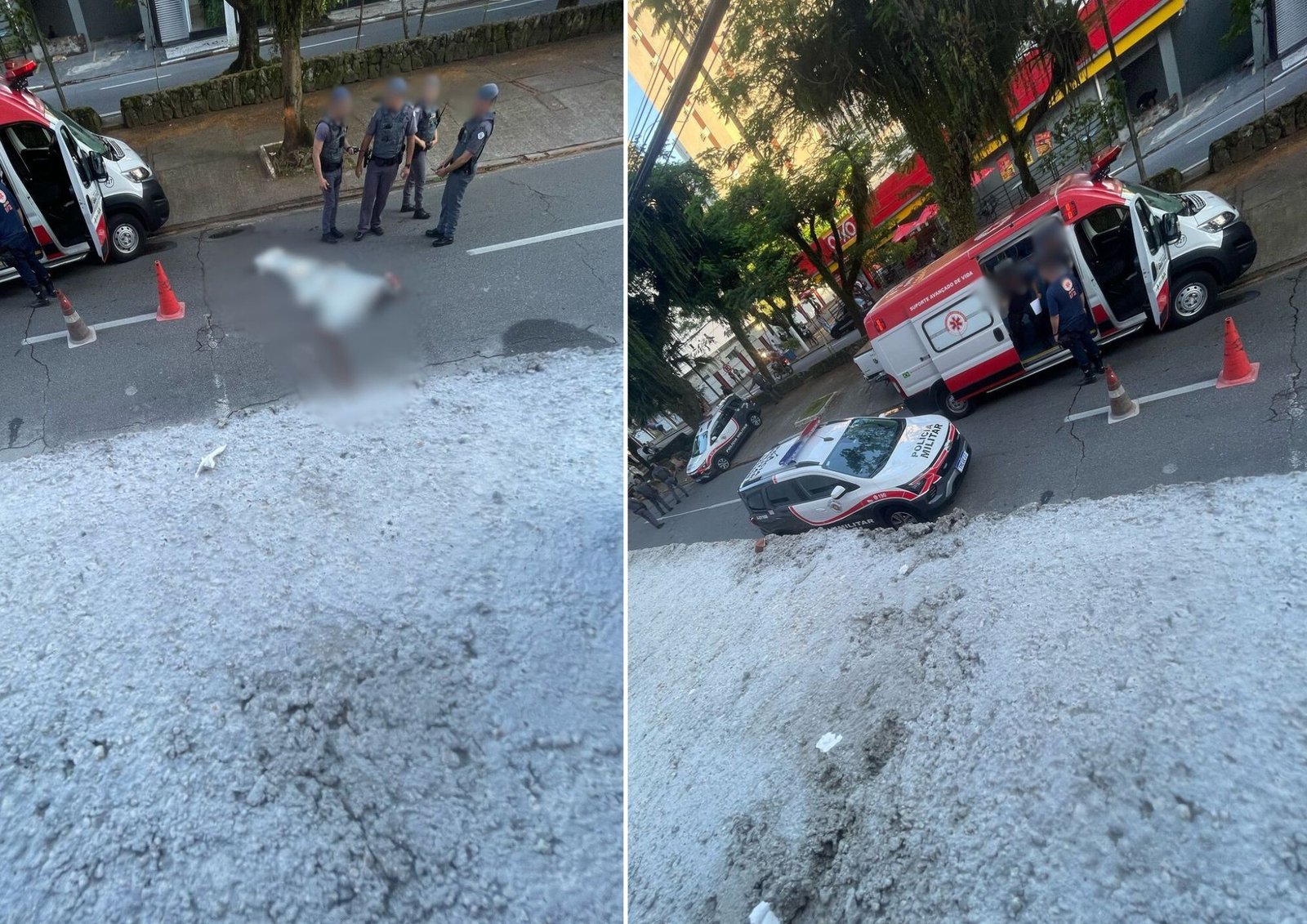 Criminoso baleado por policial e abandonado por comparsa é encontrado morto em avenida; VÍDEO