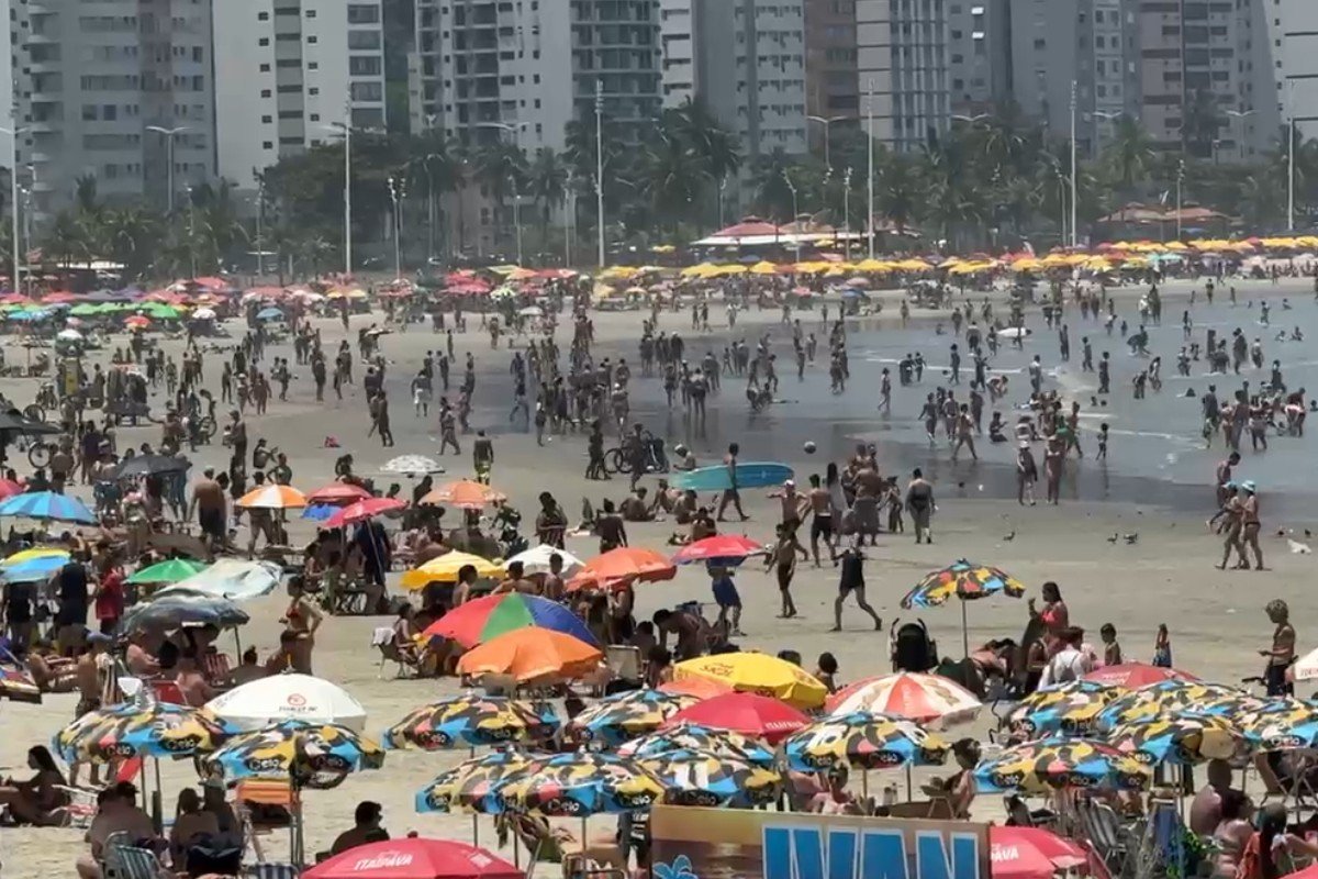 Defesa Civil de SP emite alerta de altas temperaturas no litoral durante o Carnaval; veja como se proteger
