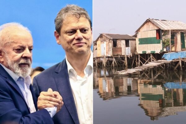 Lula propõe ‘bem bolado’ a Tarcísio para acabar com a maior favela sobre palafita da América Latina Lula propõe ‘bem bolado’ a Tarcísio para acabar com a maior favela sobre palafita da América Latina