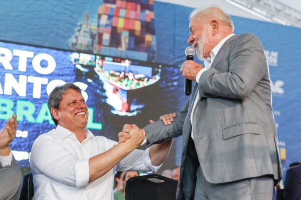 Tarcísio agradece Lula e promete que túnel Santos-Guarujá sairá do papel: ‘Não vai esperar mais 100 anos’