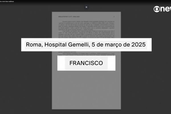 Santa Sé revela texto do Papa assinado no hospital
