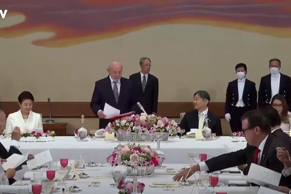 Em Tóquio, Lula discursa em jantar com imperador e diz esperar ‘firme engajamento’ do Japão na COP