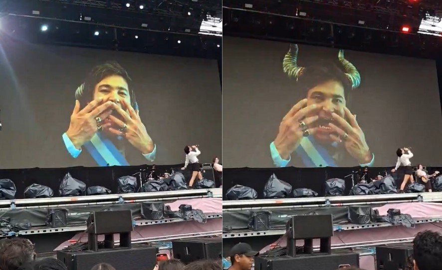 Aliados de Milei criticam banda que mostrou presidente com cabeça de diabo explodindo: ‘Débeis mentais’