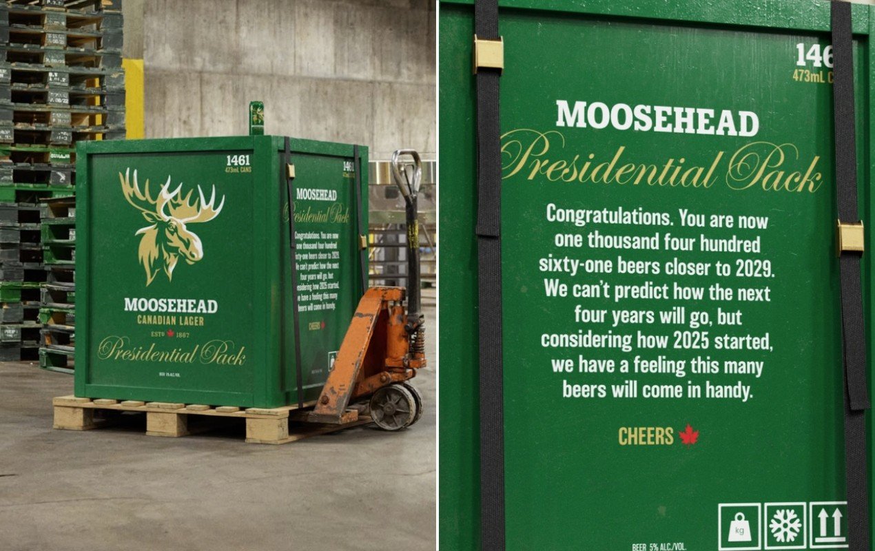 Em meio a tarifas, cervejaria do Canadá lança caixa com latas ‘suficientes’ para ‘aguentar’ governo Trump