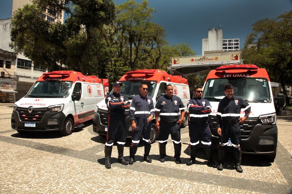 Santos, SP, recebe novas viaturas do Samu; confira