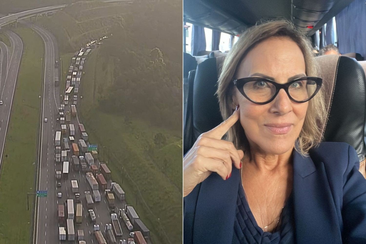 Rodovia Anchieta, SP, segue parcialmente interditada 12 horas após carreta derrubar passarela