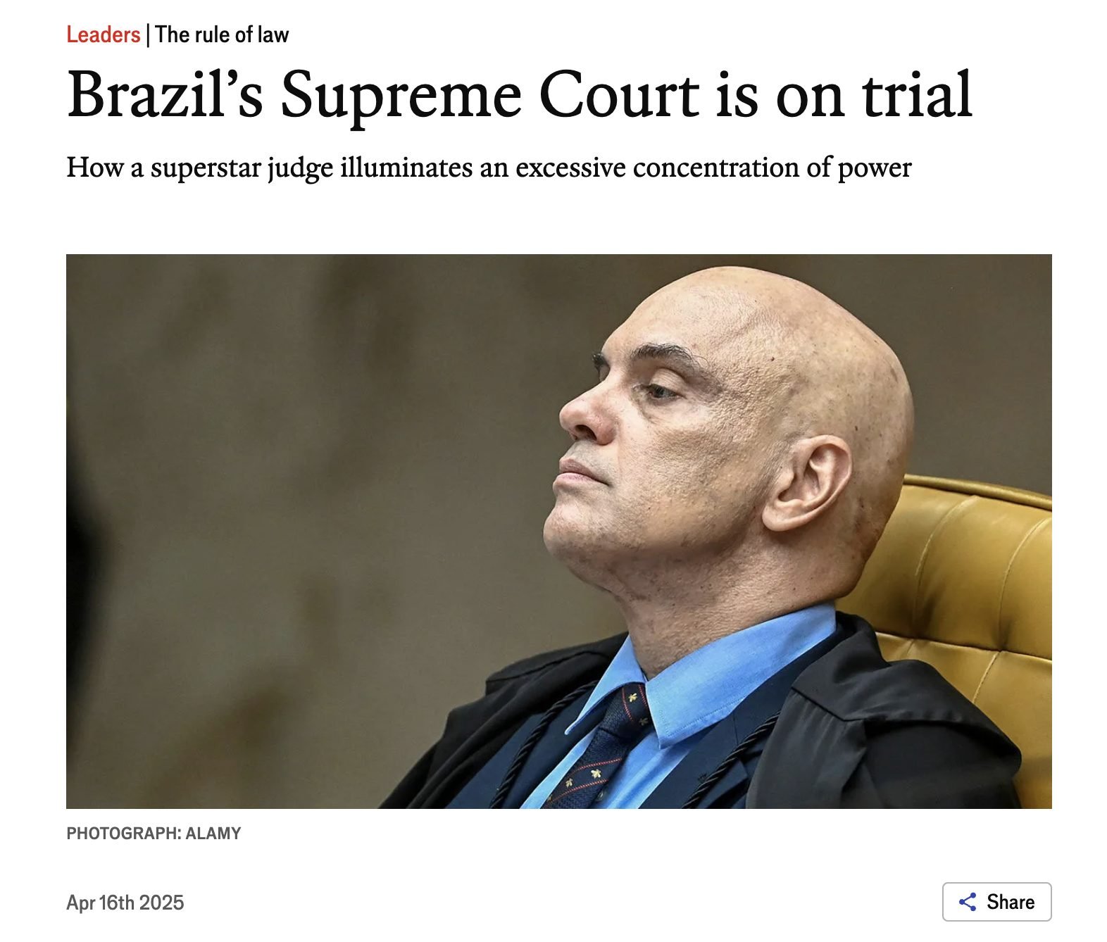 Ministros comentam crítica internacional sobre excessos do STF