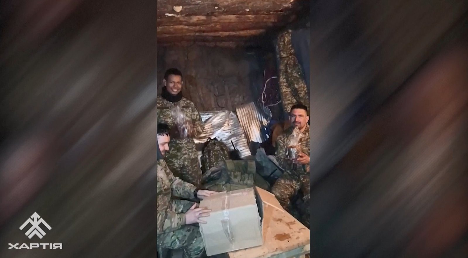 Páscoa na guerra: soldados da Ucrânia na linha de frente recebem colombas pascais por entrega de drone; VÍDEO