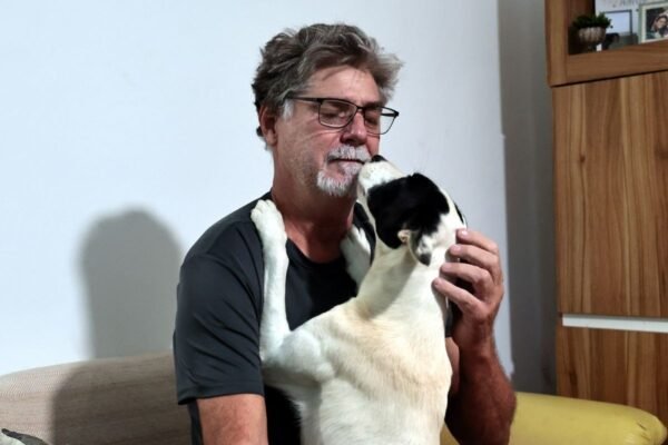 Motorista filmado deixando cachorro em avenida no litoral de SP nega abandono: ‘gosta de andar na rua’
