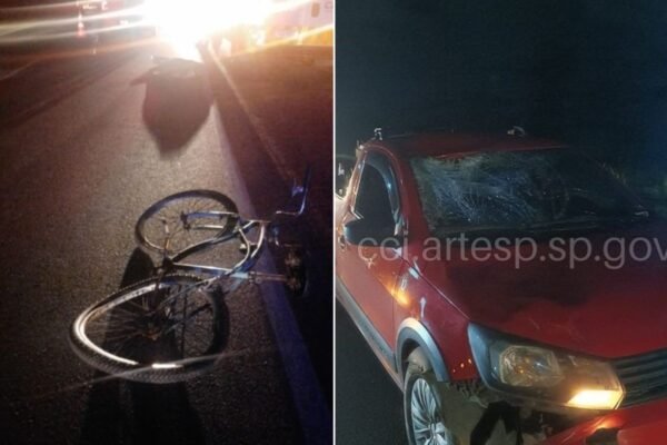 Ciclista morre após colidir com caminhonete na rodovia Pe. Manoel da Nóbrega, SP
