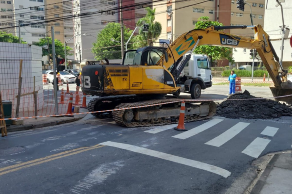 Santos, SP, inicia última etapa de obras para melhorias na drenagem do morro do José Menino