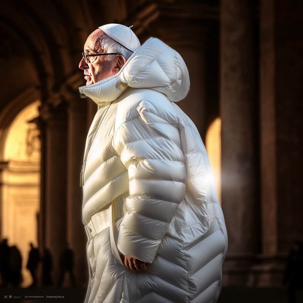 ‘Casacão branco’: papa Francisco foi vítima de imagens falsas com IA e aprovou documento pedindo regulamentação cuidadosa da tecnologia