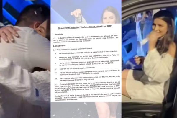 Empresário que sorteou carro diz que funcionária perdeu prêmio por descumprir regras: ‘Ela locou, vendeu’