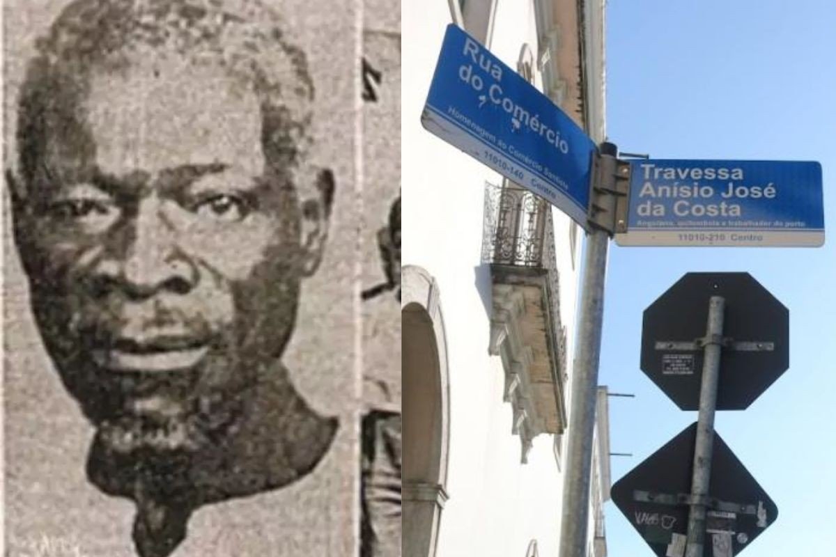 Rua em Santos que homenageava dono de senzala recebe nome de ex-escravizado que viveu até os 110 anos