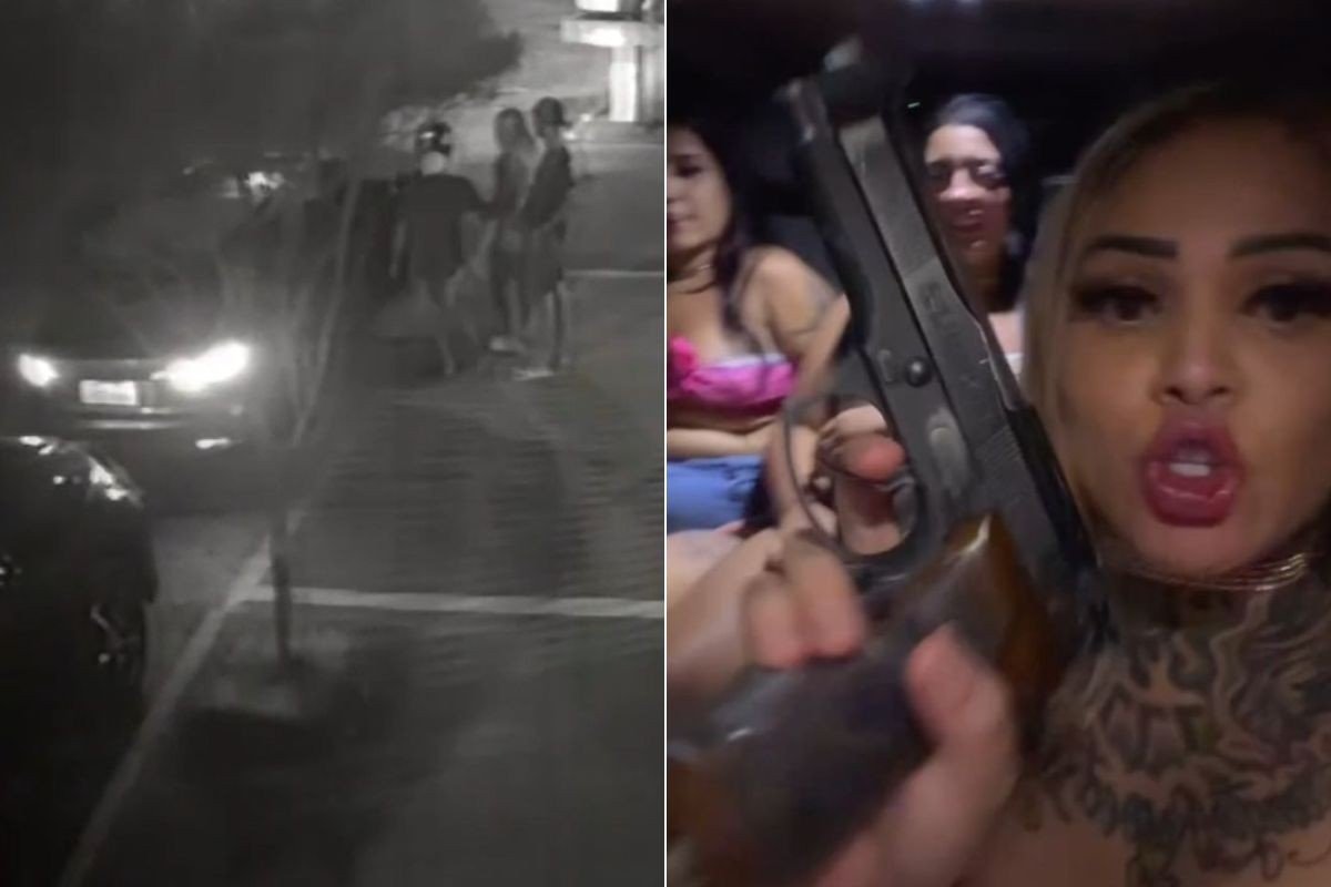 ‘Loira da BMW’ reage a assalto a carro de luxo e desarma criminoso no litoral de SP; VÍDEO