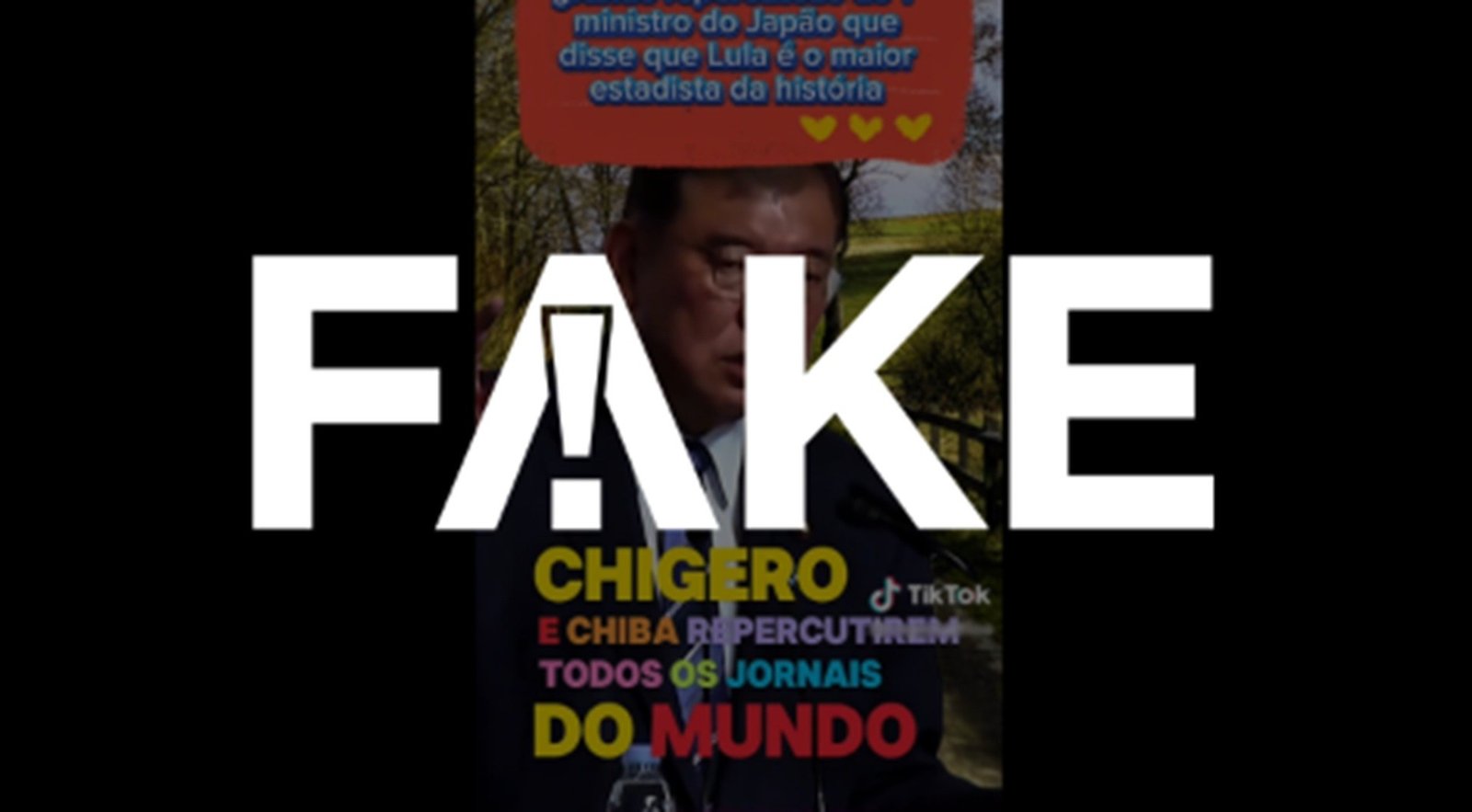 É #FAKE que primeiro-ministro do Japão chamou Lula de ‘herói da vida humana’ e ‘maior estadista do mundo’