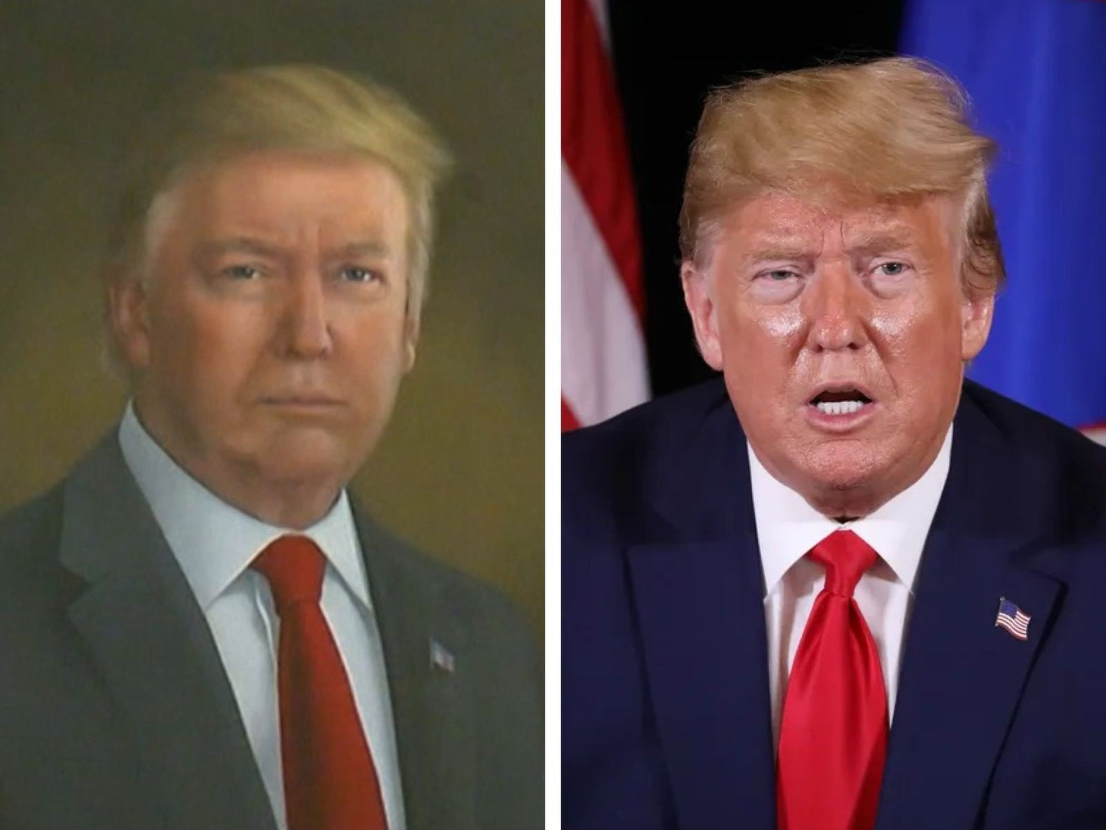 Pintora acusada de fazer ‘pior retrato de Trump’ diz que carreira está ameaçada após má repercussão do caso