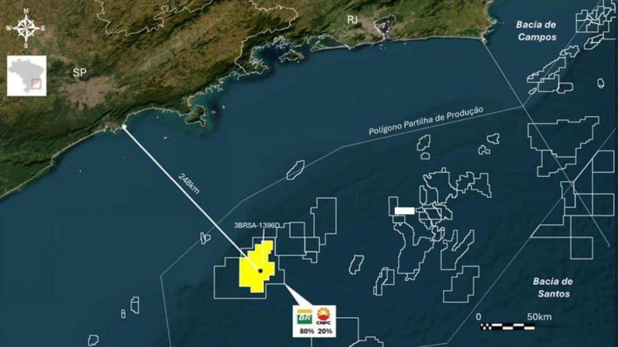 Petrobras descobre novo poço de petróleo na Bacia de Santos